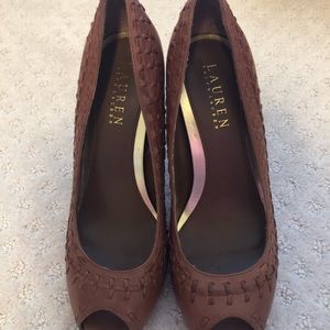 Ralph Lauren Leather Heels
